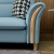 品魅生活ソフ·フ·フ·フ·クラ·クラ·グール·プレミの现代シンプ·北欧ソファ·小部屋客間の家具のセトを取りました。青の二人位+貴妃位【2.65メトル】