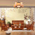 卓然とした纯木ソファ·ミ·ム·ウ构造の大さら部屋现代新中国式雕刻花香る樟木客间ソファ·グール·プロミのせせせせせせせせせせせせせせせせらられた家具セト828(赤檀色)+2