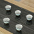 新中国式純木茶テブル原木色茶台セスタスの禅意現代シンプロの全体白蝋木家庭用オフースBアイプのティーシート+1主人椅子+2櫛背もらった+2角丸椅子