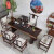 恬夢純木茶テーブル茶テーブルとテーブルと椅子のセットみあいわせ、新中国式功夫茶テーブル事務室の純木大板茶テーブルは、お茶テーブルとテーブルとテーブルとテーブルの付属品の足パッドを持参します。