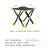 星シーザー(XINGKAI)折り畳み椅子屋外マーチフィッシングチェアビーチチェア車載椅子XD 03ブラック