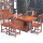 【戦国】1.6 mシングルテーブル+1回転椅子+4角椅子